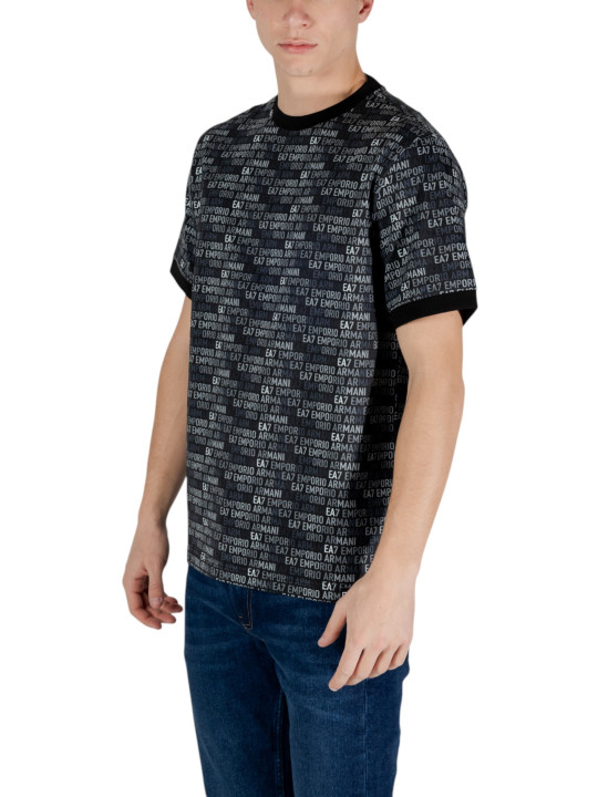 Schwarzes EA7 Armani Herren T-Shirt