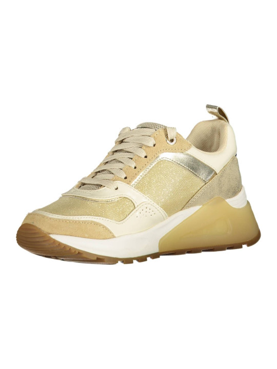 Sneakers Elegant Gold-Tone Sports Sneakers with Laces 140,00 € 8055197255155 | Planet-Deluxe