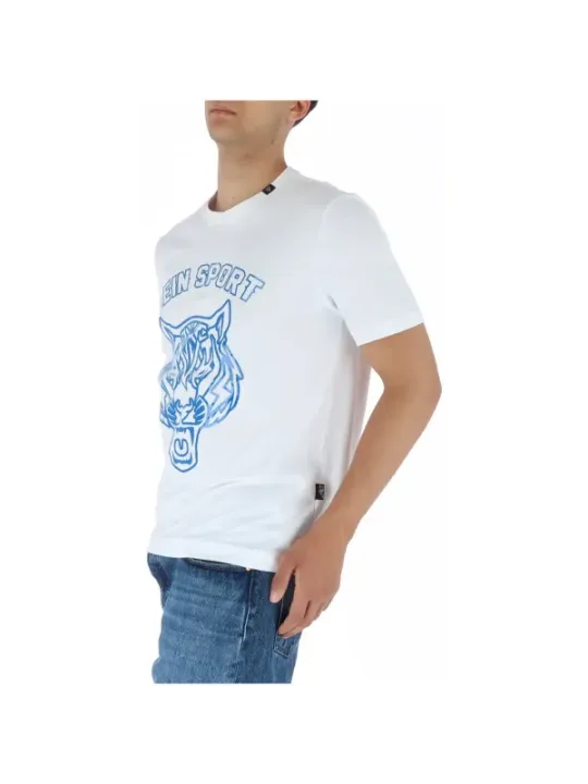 Weißes Plein Sport Tiger T-Shirt