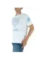 Weißes T-Shirt mit blauem Tiger