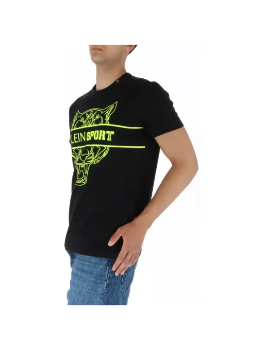 Gelbes Plein Sport Logo T-Shirt