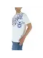 Weißes T-Shirt mit Animal-Print