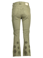 Jeans & Pants Embroidered Contrast Stitch Green Jeans 110,00 € 8445110350621 | Planet-Deluxe