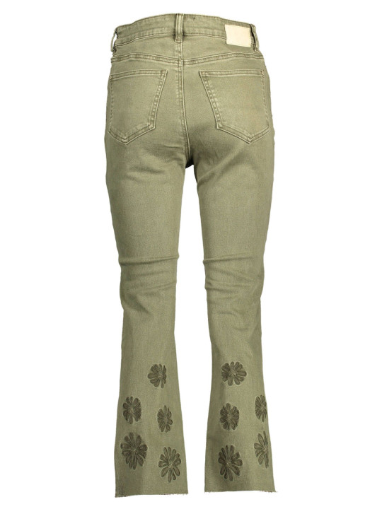 Jeans & Pants Embroidered Contrast Stitch Green Jeans 110,00 € 8445110350621 | Planet-Deluxe