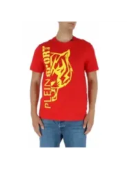 Rotes T-Shirt mit Tigerdruck