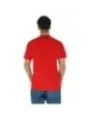 Mann trägt rotes Plein Sport T-Shirt