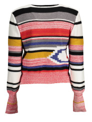 Sweaters Chic Pink Round Neck Sweater with Contrasting Detail 90,00 € 8445110340042 | Planet-Deluxe