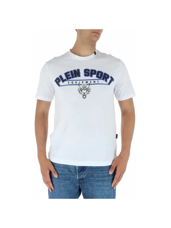 Weißes Plein Sport Boxhandschuh T-Shirt Weißes Plein Sport Boxhandschuh T-Shirt