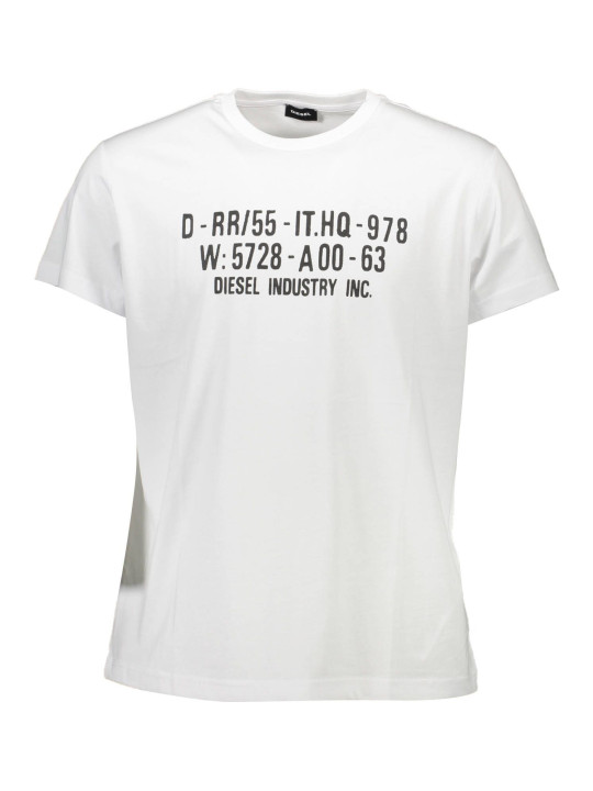 T-Shirts Sleek White Crew Neck Cotton Tee 50,00 € 8056594403699 | Planet-Deluxe