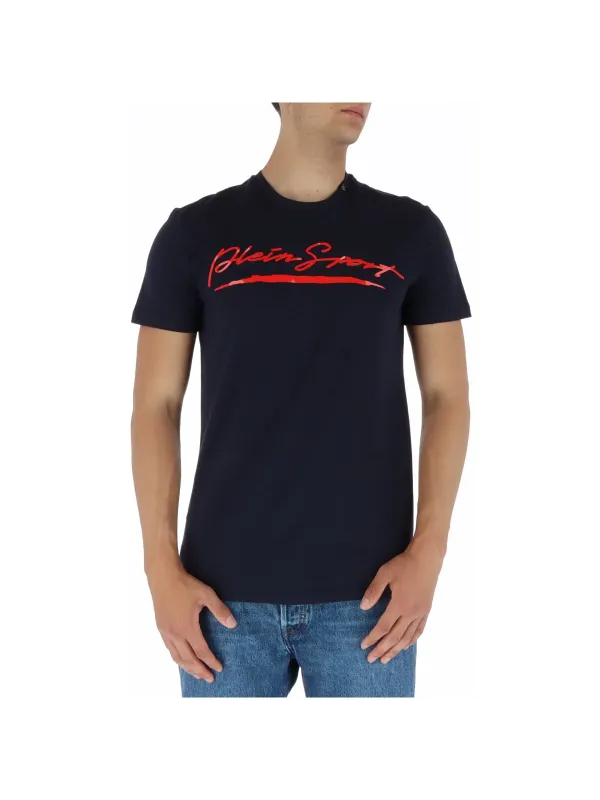 Rotes und schwarzes Sport-T-Shirt