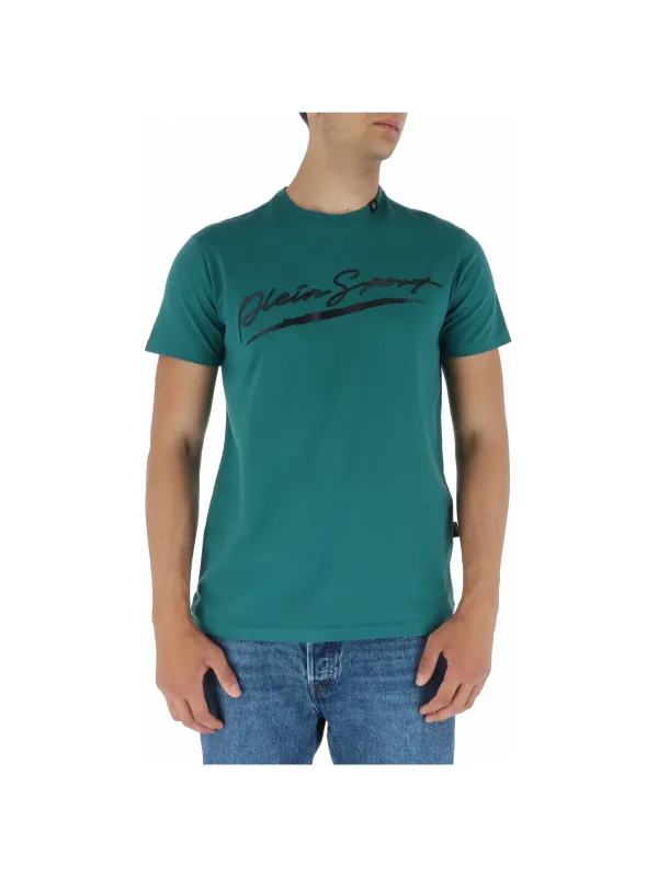 Teal Plein Sport Logo-T-Shirt Teal Plein Sport Logo-T-Shirt