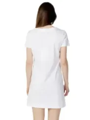 Weißes Love Moschino A-Linien Kleid