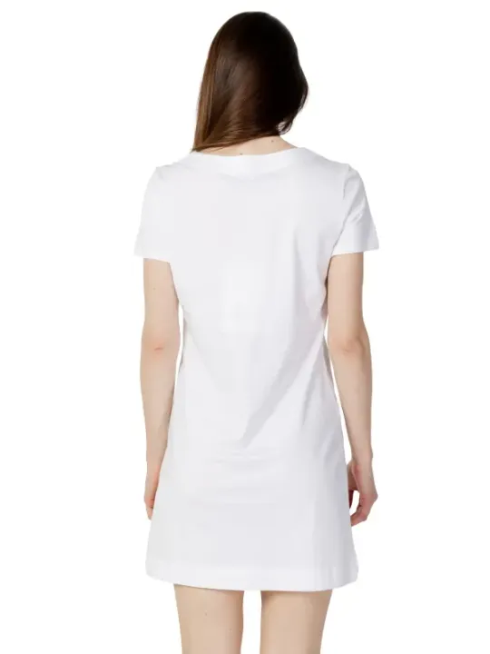 Weißes Love Moschino A-Linien Kleid