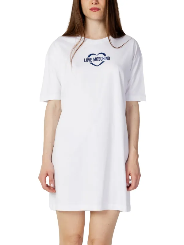 Love Moschino Herz Logo Kleid Love Moschino Herz Logo Kleid