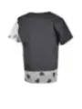 Graues Shirt mit Mesh-Einsätzen