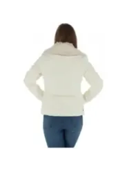 Cremefarbene Invicta Kunstfelljacke mit Reißverschluss