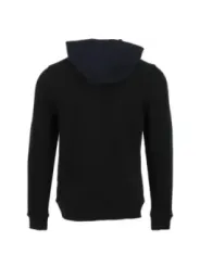 Schwarzer Kapuzenpullover mit Kordelzug