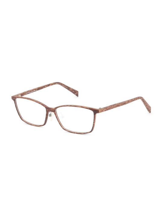 Braunfarbene Italia Independent Brillengestell semi-randlos
