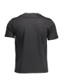 T-Shirts Sleek Black Round Neck Tee with Logo Accent 50,00 € 8300825349769 | Planet-Deluxe