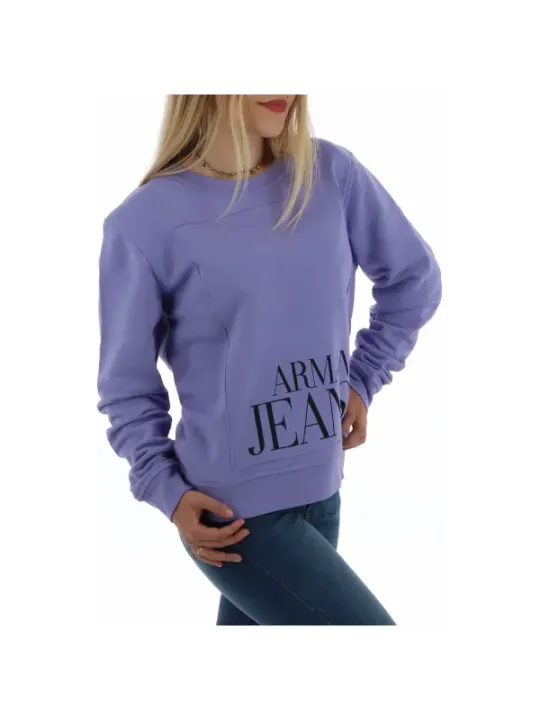 Lila Armani Jeans Sweatshirt Modell