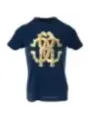 Roberto Cavalli marineblaues RC T-Shirt