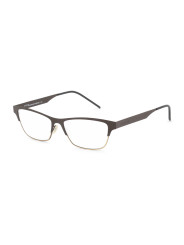 Schwarze, goldfarbene Brille Italia Independent