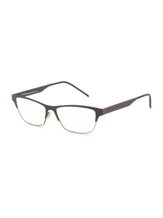 Schwarze, goldfarbene Brille Italia Independent