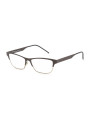Schwarze, goldfarbene Brille Italia Independent