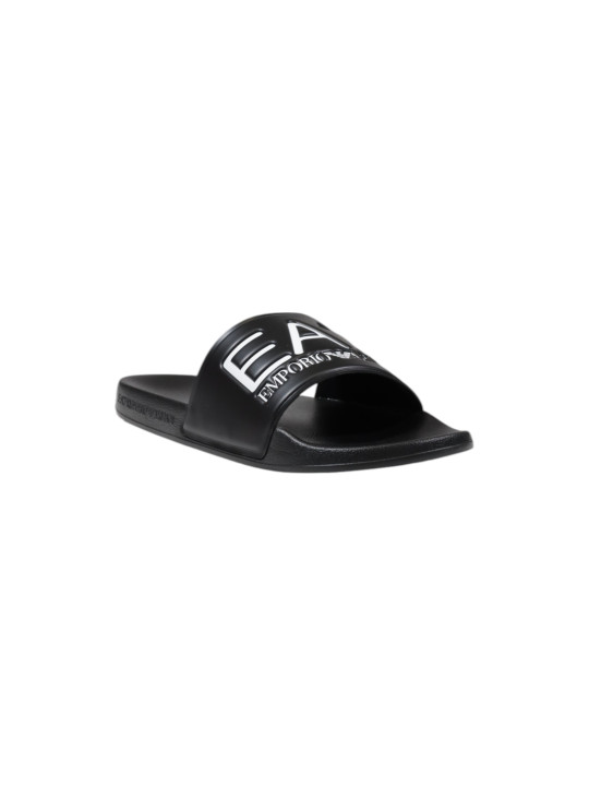 Schwarze EA7 Herren Pantoletten