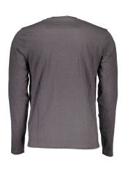 T-Shirts Elegant Gray Long-Sleeve Cotton Tee 50,00 € 8300825503994 | Planet-Deluxe