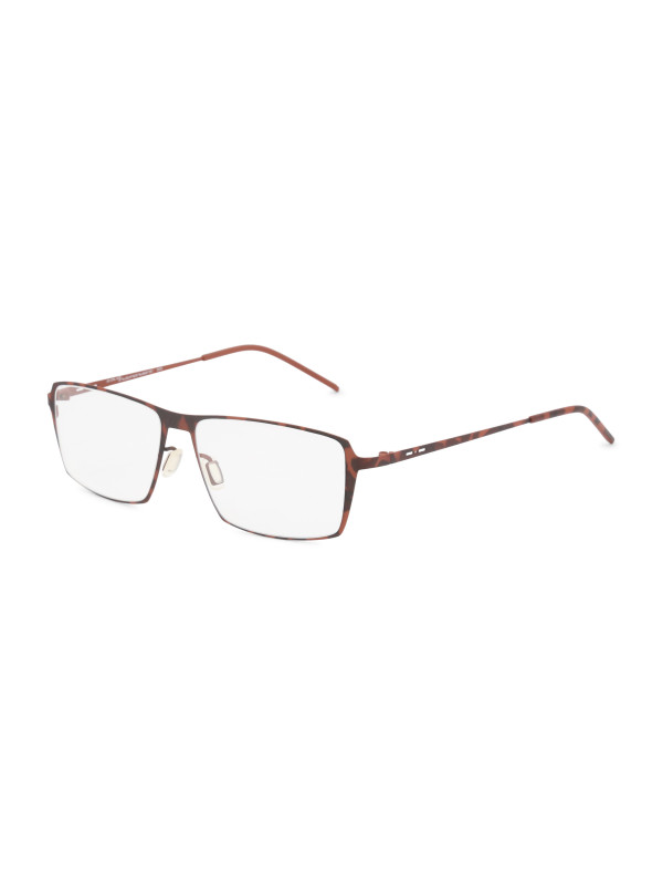 Braun titanium Brille mit auffälligem Design Braun titanium Brille mit auffälligem Design