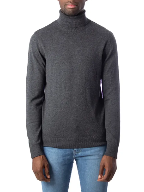 Dunkelgrauer Jack & Jones Rollkragenpullover Dunkelgrauer Jack & Jones Rollkragenpullover