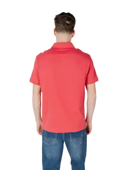 Rotes Armani Exchange Poloshirt Baumwolle