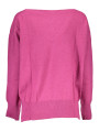 Sweaters Eco-Chic Purple Wool Blend V-Neck Sweater 120,00 € 8300825499082 | Planet-Deluxe