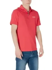 Rotes Armani Exchange Poloshirt Baumwolle