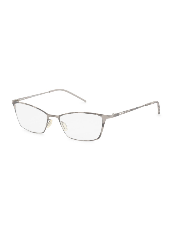 Schwarze, geometrische Brille mit Grau-Akzenten Schwarze, geometrische Brille mit Grau-Akzenten