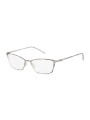 Schwarze, geometrische Brille mit Grau-Akzenten