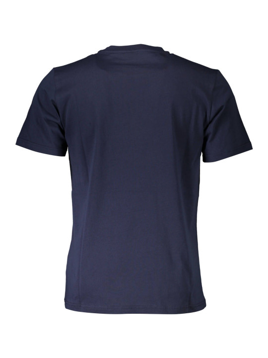 T-Shirts Chic Blue Cotton Tee with Classic Print 80,00 € 8300825625825 | Planet-Deluxe