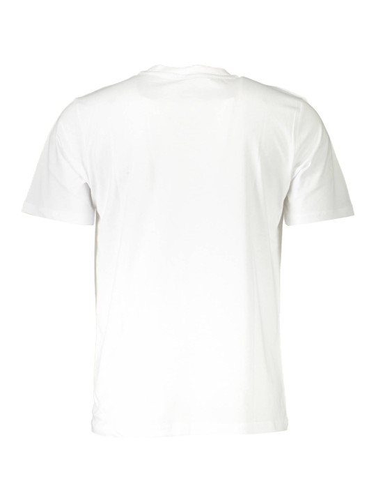 T-Shirts Elegant White Round Neck Tee with Print 80,00 € 8300825625405 | Planet-Deluxe