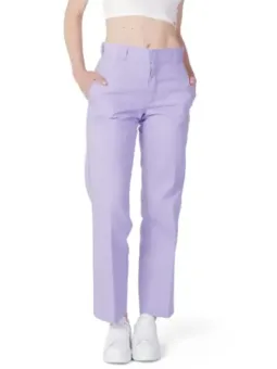 Lavendelfarbene Damen-Hose, lockere Passform