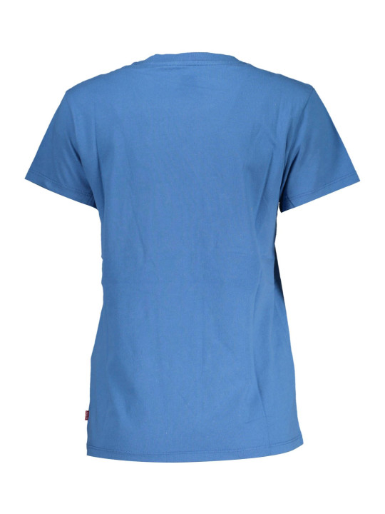 Tops & T-Shirts Elegant Blue Cotton Tee with Classic Print 50,00 € 5401105178765 | Planet-Deluxe