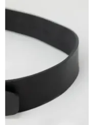 Schwarzes Gummiarmband mit Steckerverschluss