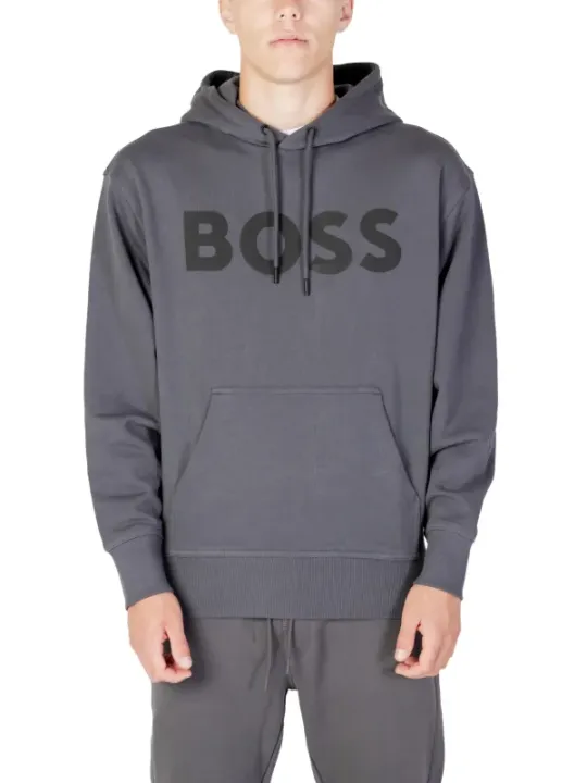 Schwarzer Hugo Boss Logo Hoodie