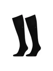 Schwarze Tommy Hilfiger Kniesocken