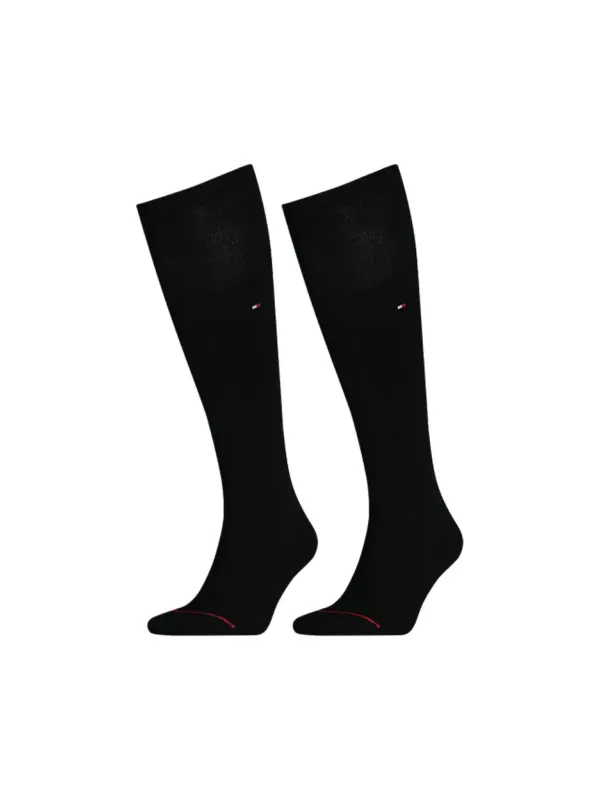 Schwarze Tommy Hilfiger Kniesocken Schwarze Tommy Hilfiger Kniesocken