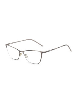 Graue Titan Brille rechteckig modern