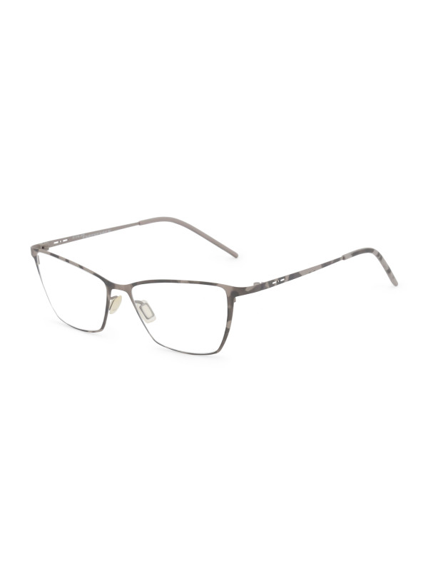 Graue Titan Brille rechteckig modern