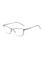 Graue Titan Brille rechteckig modern