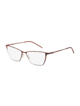 Braunfarbene, halb-randlose Italia Independent Brille