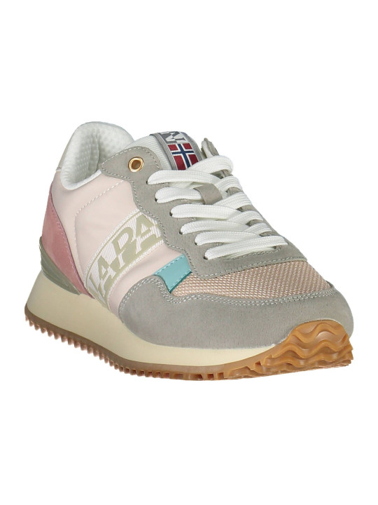 Sneakers Chic Pink Laced Sneakers with Logo Detail 120,00 € 196249736708 | Planet-Deluxe